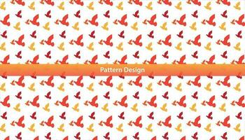 Bird seamless pattern design set Pro Vector .