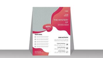 Modern business flyer design template Pro Vector .