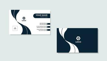 Business card design template . Pro vector .