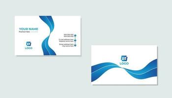 Minimal business card design template . Pro Vector .