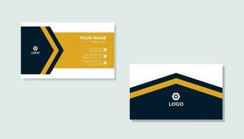 Simple business card design template Pro Vector .