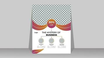 Corporate business flyer design template . For marketing , advertisement , promotion pro vector .