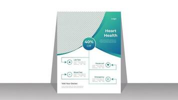 Medical business flyer design template Pro Vector .