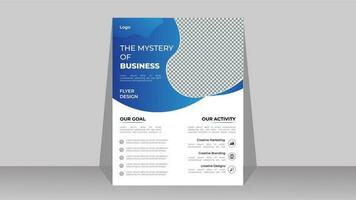 Creative business flyer design template pro vector .