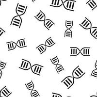 Dna seamless pattern background. Business flat vector illustration. Medecine molecule sign symbol pattern.