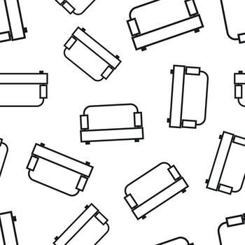 sofá sin costura modelo antecedentes. negocio plano vector ilustración. sofá símbolo modelo.
