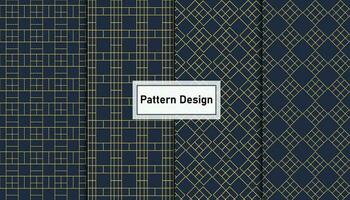 Geometric pattern design set Pro Vector .