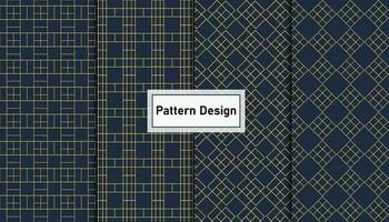 Geometric pattern design set Pro Vector .