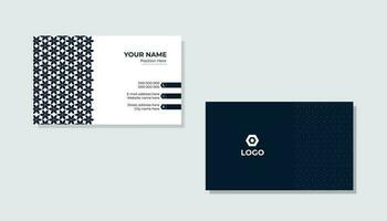 Print business card design template Pro Vector .