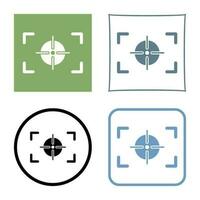 Unique Focus Horizontal Vector Icon