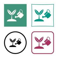 icono de vector de planta en crecimiento