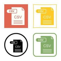 CSV Vector Icon