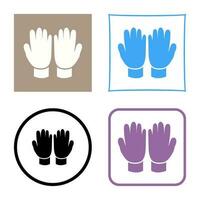 icono de vector de guantes de jardinería