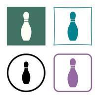 Unique Bowling Pin Vector Icon