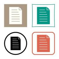 Unique Document Vector Icon