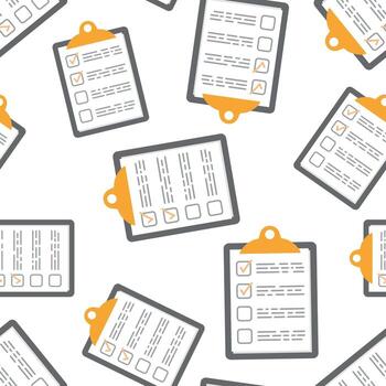 To do list seamless pattern background. Business flat vector illustration. Checklist, task list symbol pattern.