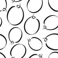 Hand drawn scribble circles seamless pattern background. Business flat vector illustration. Circles sign symbol pattern.