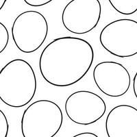 Hand drawn scribble circles seamless pattern background. Business flat vector illustration. Circles sign symbol pattern.