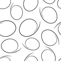 Hand drawn scribble circles seamless pattern background. Business flat vector illustration. Circles sign symbol pattern.