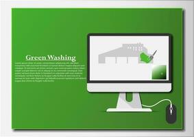 Green Washing Graphic vector