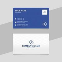 Blue Corporate Professional Business Card Template Design vector