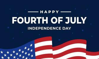 4th of July Independence Day banner background vector