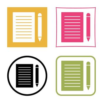 Write Feedback Vector Icon