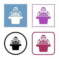 Unique Lecture Vector Icon