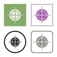 Unique Target Vector Icon