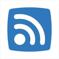 Rss feeds icon. Vector and glyph