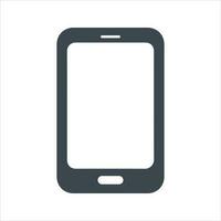 Mobile phone icon. Vector and glyph