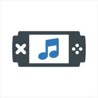 Game controller icon. Vector and glyph