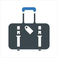 Luggage icon. Vector and glyph