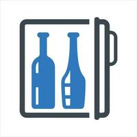 Alcohol drinks icon. Vector and glyph