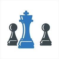 ajedrez icono. vector y glifo