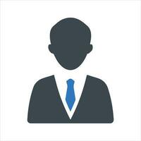 Businessman icon. Vector and glyph