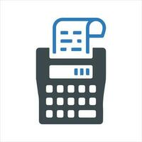 Payment receipt icon. Vector and glyph