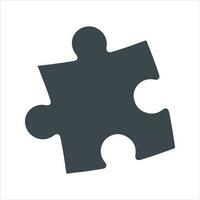 Puzzle icon. Vector and glyph