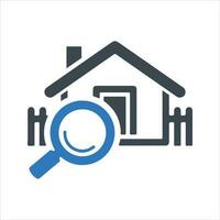 Find a Real Estate Company Icon. Vector and glyph