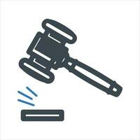 law icon. Vector and glyph