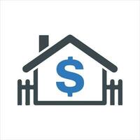 Real Estate Price Icon. Vector and glyph