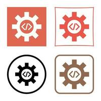 Unique Code Optimization Vector Icon