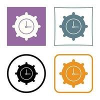 Time Settings Vector Icon