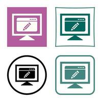 Edit Webpage Vector Icon