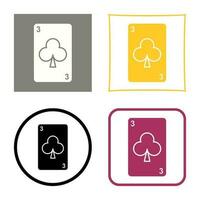 Clubs Card Vector Icon