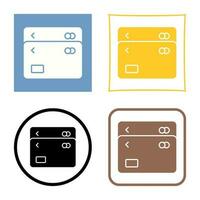 Unique Multiple Cards Vector Icon