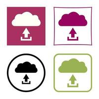 Unique Upload to Cloud Vector Icon