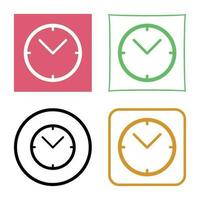 Unique Clock Vector Icon