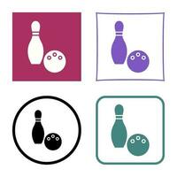 Unique Bowling Vector Icon