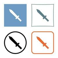 Unique Sword Vector Icon